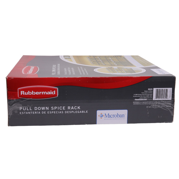 Rubbermaid Microban 3 Tier Pull Down Spice Rack - Holds 18 Spices -Sealed In Box - Picture 2 of 3